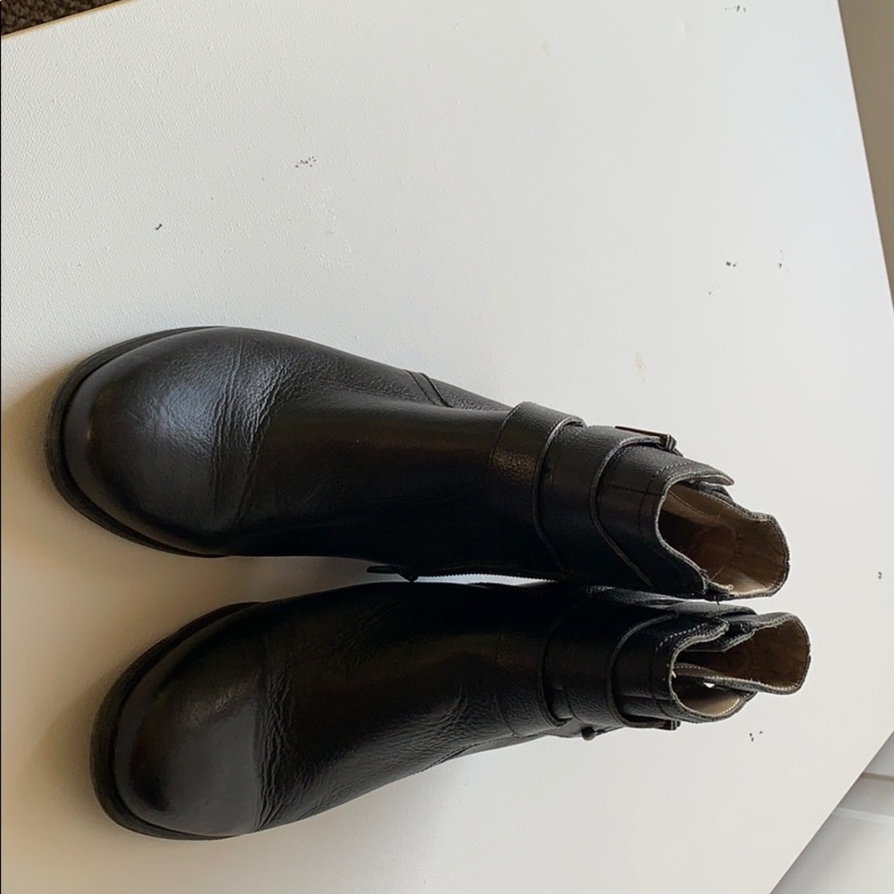 Soft leather ankle boots